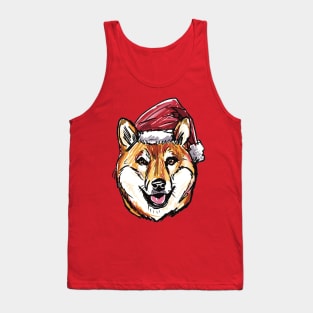 Christmas Shiba Inu - Cute Japanese Dog - Tan Shiba Inu Christmas Theme Tank Top